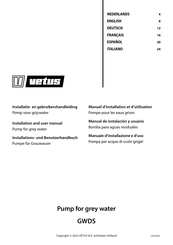 Vetus GWDS Installation And User Manual