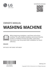 LG WP10GOR Owner's Manual