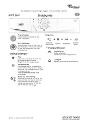 Whirlpool AWZ 9811 Quick Reference Manual