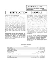 Hy-Gain DB-218SAT Instruction Manual