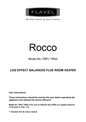 Flavel Rocco FBFL RN3 Series User Instructions