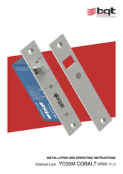 Ava bqt YD30M COBALT-mini Installation And Operating Instructions Manual