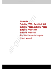Toshiba Satellite P5001 User Manual