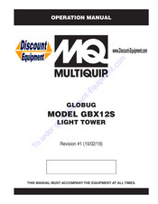 MQ Multiquip GLOBUG GBX12SK Operation Manual