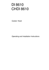 Electrolux DI 8610 Operating And Installation Instructions