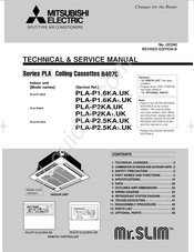 Mitsubishi Electric PLA-P1.6KA1.UK Technical & Service Manual