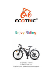 Ecotric C-VOR26810-W-Z Owner's Manual