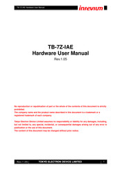 Inrevium TB-7Z-IAE Hardware User Manual