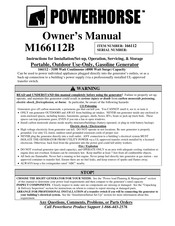 Powerhorse M166112B Owner's Manual
