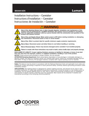 Cooper Lighting Solutions Lumark Caretaker CTKRV2B Installation Instructions Manual