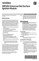 Resideo S8910U Installation Instructions Manual