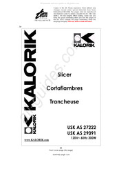 Team International Kalorik USK AS 27222 Operating Instructions Manual