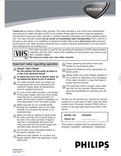 Philips VR550 Manual