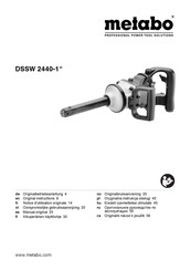 Metabo DSSW 2440-1 Original Instructions Manual