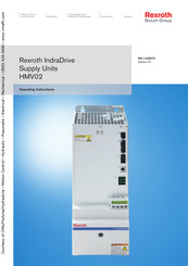Bosch Rexroth IndraDrive HMV02 Operating Instructions Manual