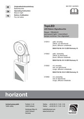 Horizont TopLED 210922 Operating	 Instruction