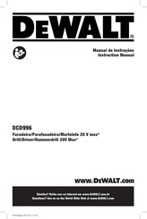 DeWalt DCD996B-B3 Instruction Manual