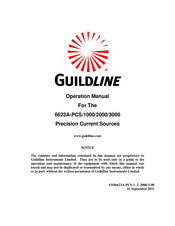 Guildline 6623A-PCS/2000 Operator's Manual