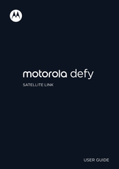 Motorola defy SATELLITE LINK User Manual
