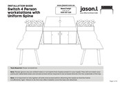 Jason.L Switch 4 Person workstations with Uniform Spine Installation Manual