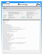 Applied Satellite Engineering ASE-9575 Manual