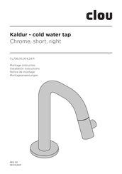 Clou Kaldur CL/06.05.004.29.R Installation Instructions Manual