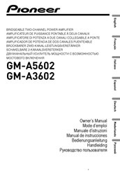 Pioneer GM-A3602 Owner's Manual