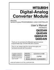 Mitsubishi Electric Q68DAIN User Manual