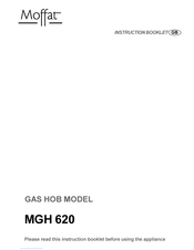 Moffat MGH 620 Instruction Booklet