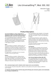 Hill-Rom UniversalSling 000 Instruction Manual