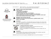 Paloform Caldera-E NG Installation & Owner's Manual
