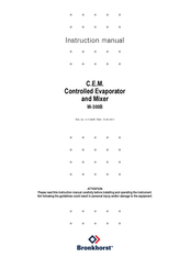 BRONKHORST W-300B Instruction Manual