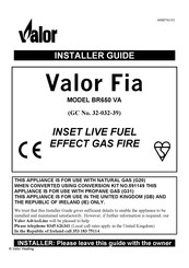 Valor Heating Valor Fia BR650 VA Installer's Manual