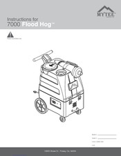 Mytee Flood Hog 7000 Instructions Manual