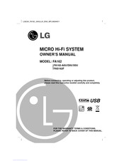 LG FA162F Owner's Manual