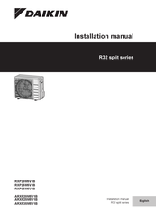 Daikin ARXP25M5V1B Installation Manual