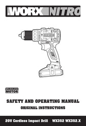 Worx Nitro WX352.X Safety And Operating Manual