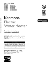 Kenmore 153.586401 Use & Care Manual