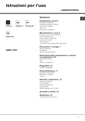 Hotpoint AWM 1081 EU Instructions For Use Manual