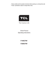 TCL F200CFW Operating Instructions Manual