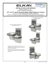 Elkay EZH2O EZSTLG8WS 1B Series Installation & Use Manual
