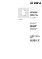 SSS Siedle ZTVP 850-0 Product Information