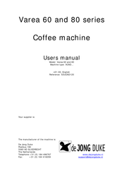 de Jong Duke Varea 60 Series User Manual