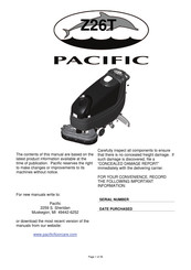 Pacific Z26T Instruction Manual