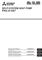Mitsubishi Electric PKA-A HA7 Series Installation Manual