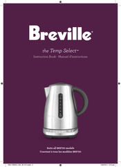 Breville the Temp Select BKE720BSSUSC Instruction Book