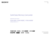 Sony PXW-X400KC Operating Instructions Manual