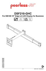 peerless-AV DSF210-GHC Manual