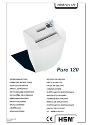 HSM Pure 120 Operating Instructions Manual