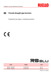 Riello 827 T3 Installation, Use And Maintenance Instructions